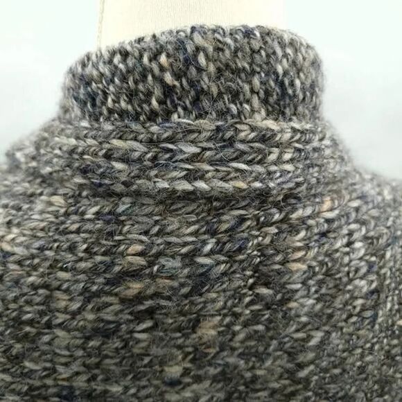 Talbots Chunky Wool Alpaca Waterfall Cardigan Sweater LG - Picture 5 of 9